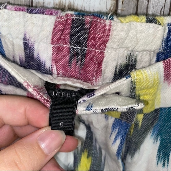 J. Crew Paint Swatch Linen Blend Shorts - Picture 6 of 6